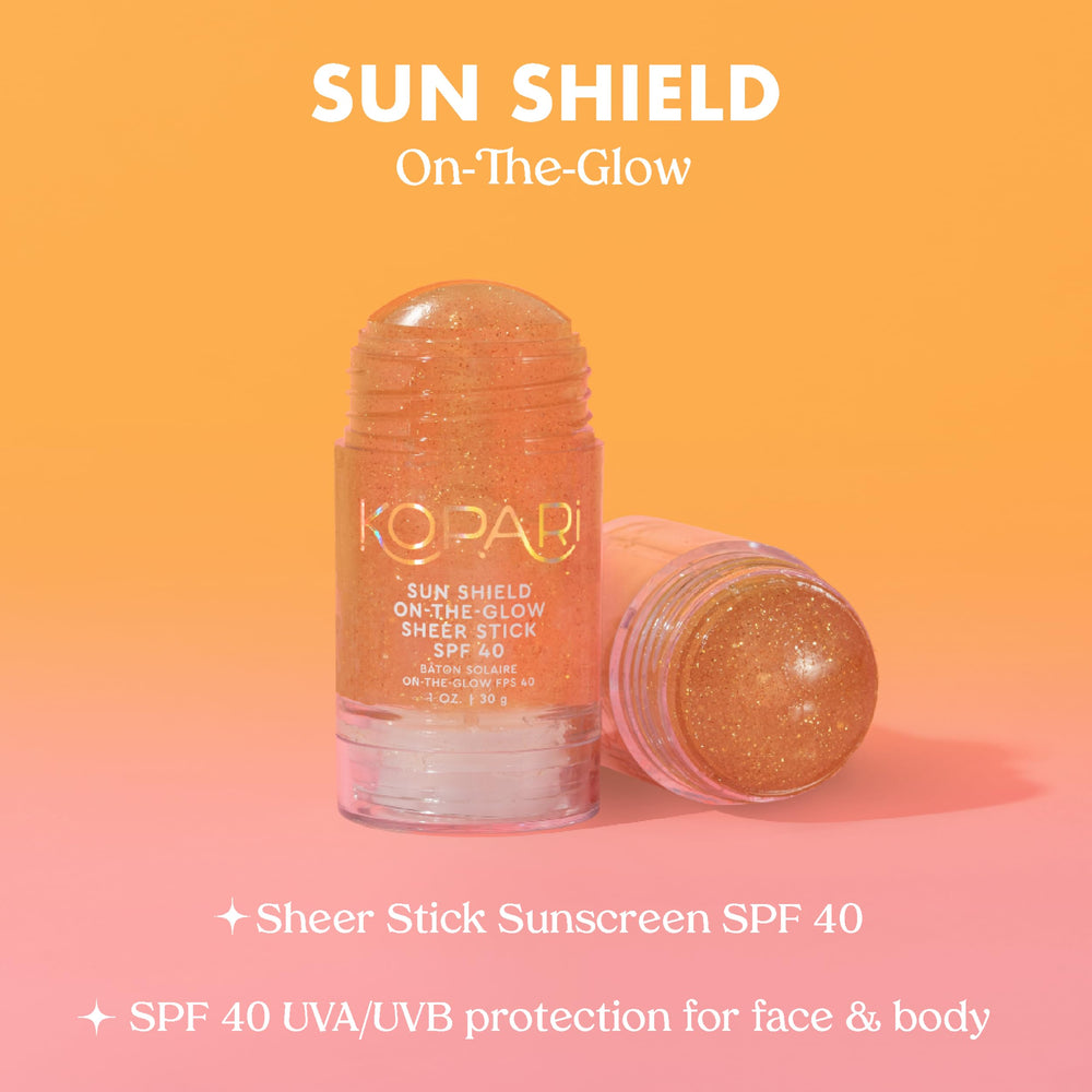 Kopari stick solaire visage et corps offrant une protection pratique au quotidien.