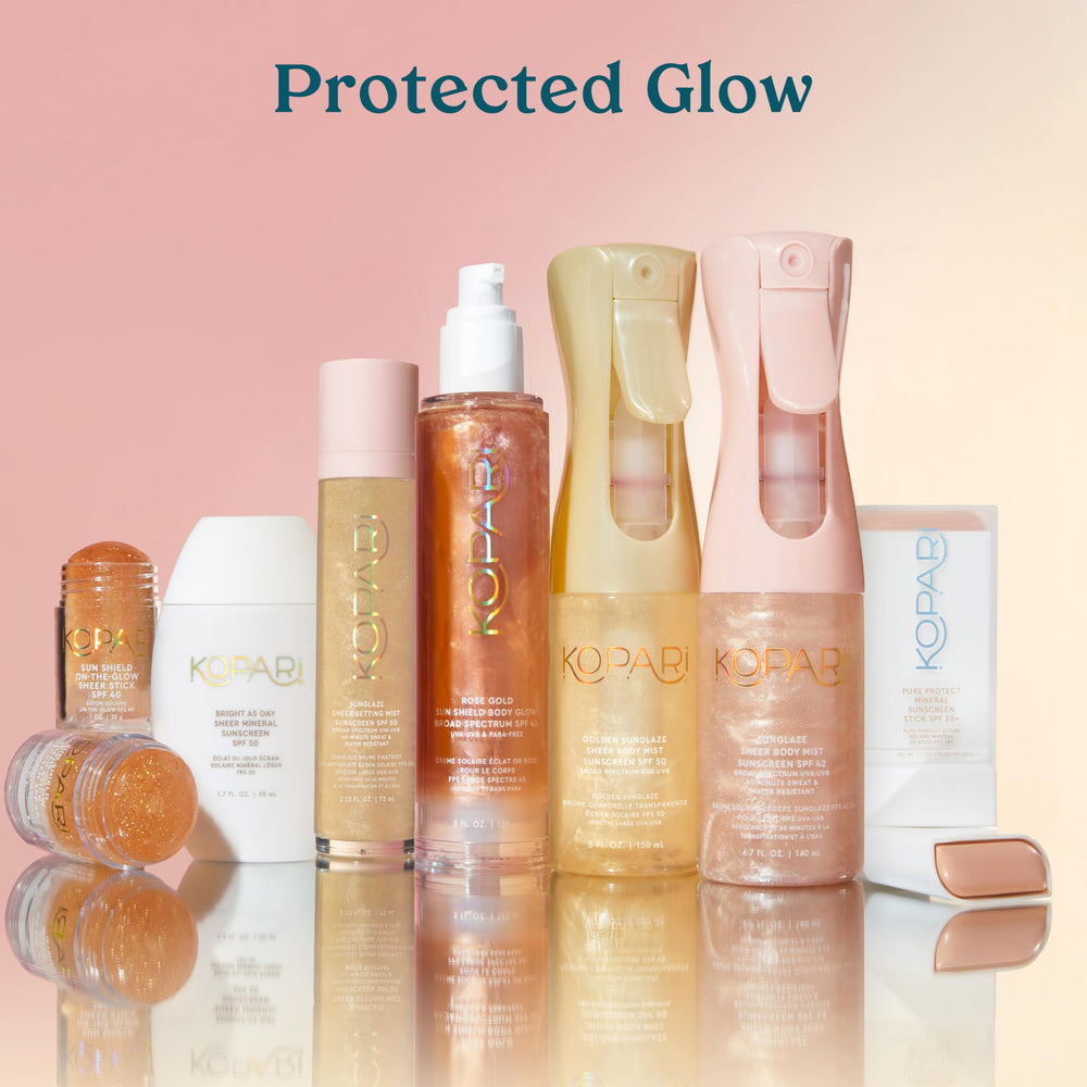 Kopari, protección SPF 45 y acabado luminoso.