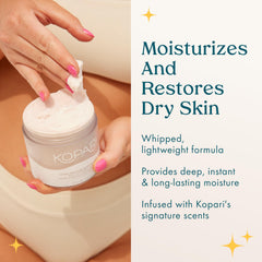 Kopari Ultra Restore Manteca de mango: nutrientes omega para piel suave.