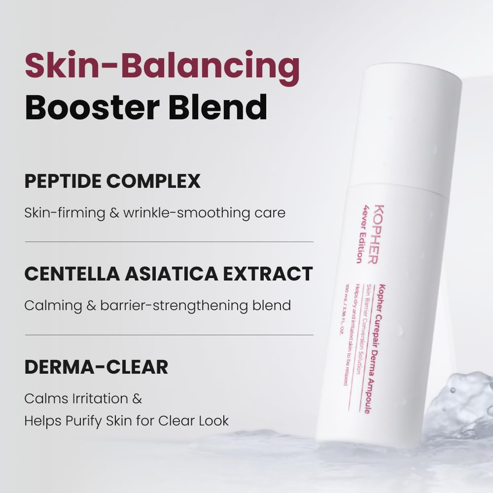 Kopher Curepair Derma Ampoule Brume - rituel quotidien doux pour la peau.