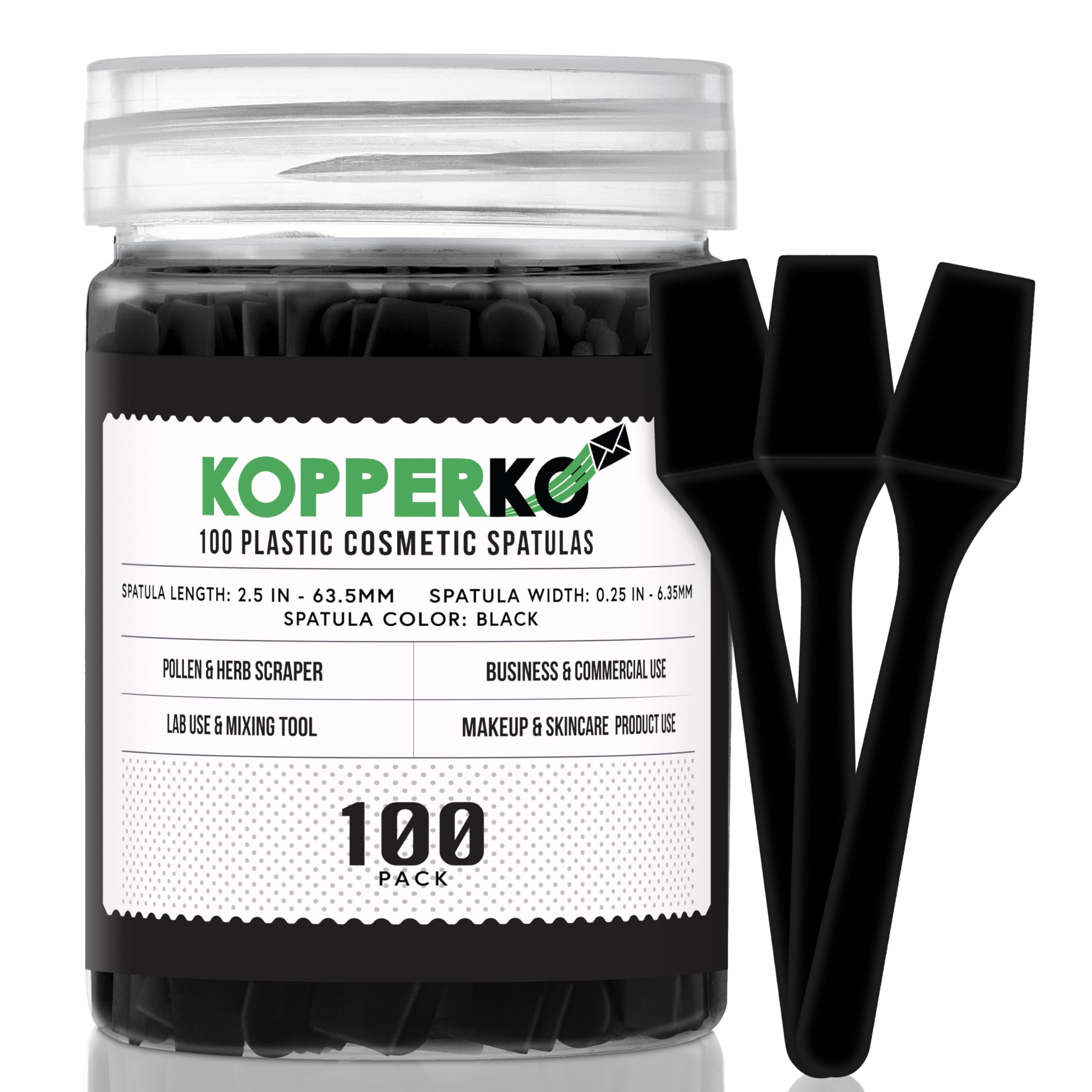 Kopperko mini espatula locion cosméticos, facilita extraer crema sin manchar las uñas.
