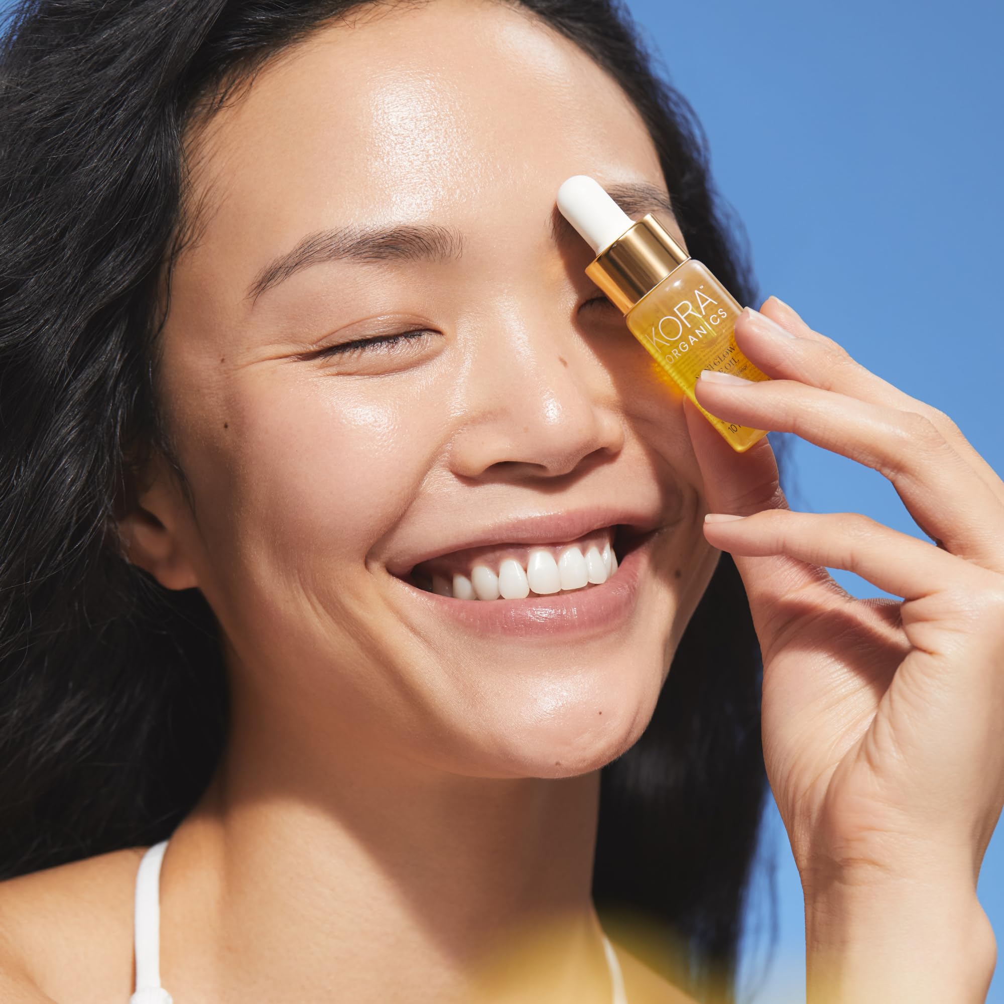 KORA Organics Noni Radiant Aceite para Ojos con Rodillo, absorción rápida.