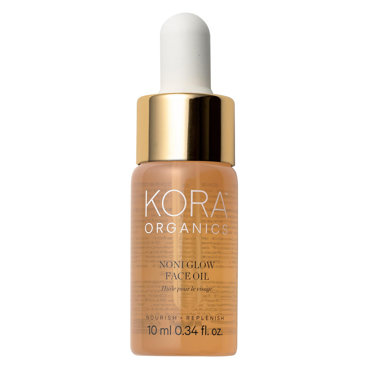 KORA Organics Noni Glow, botella elegante para hidratación diaria.