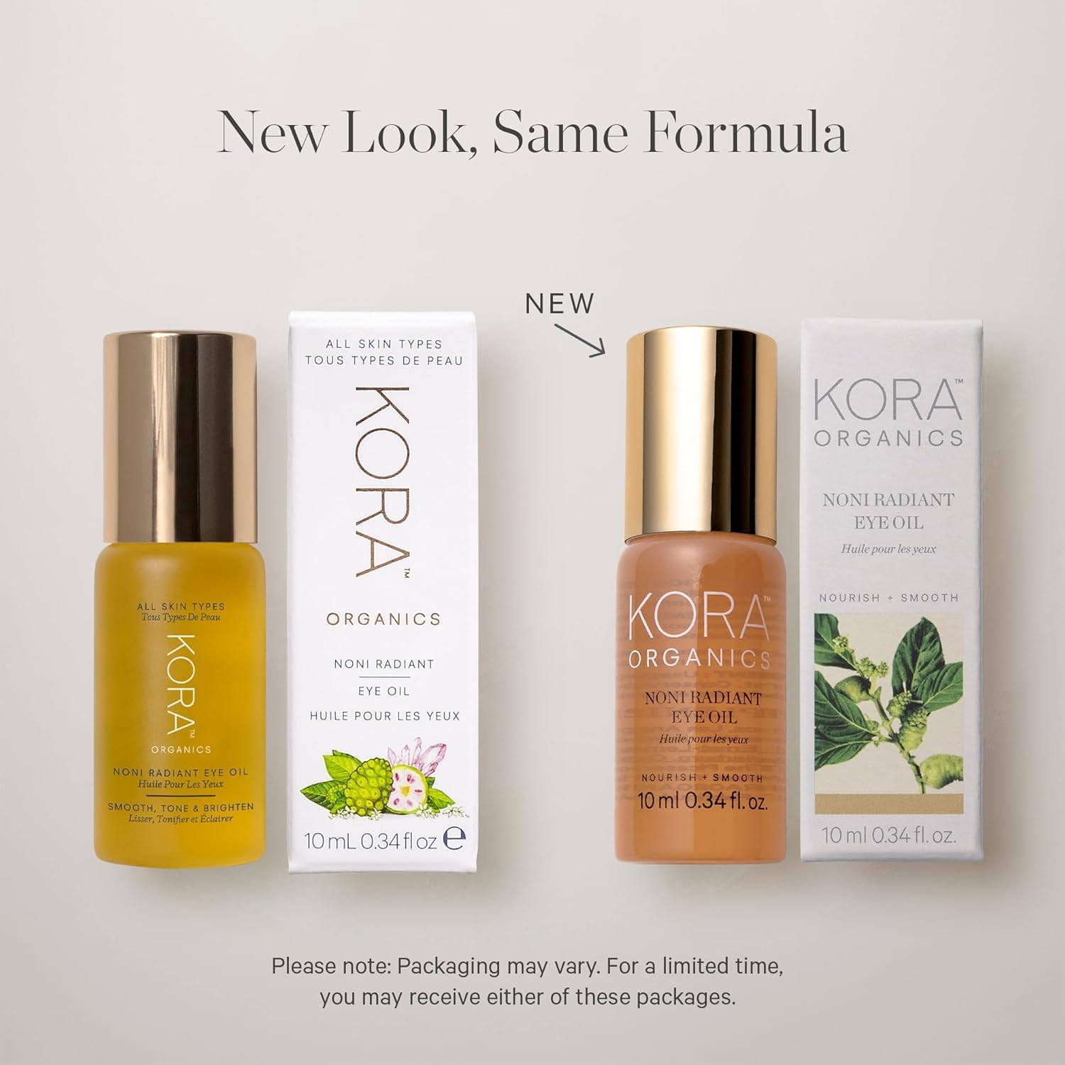 KORA Rodillo de cristal rosa, experiencia calmante para el contorno de ojos.