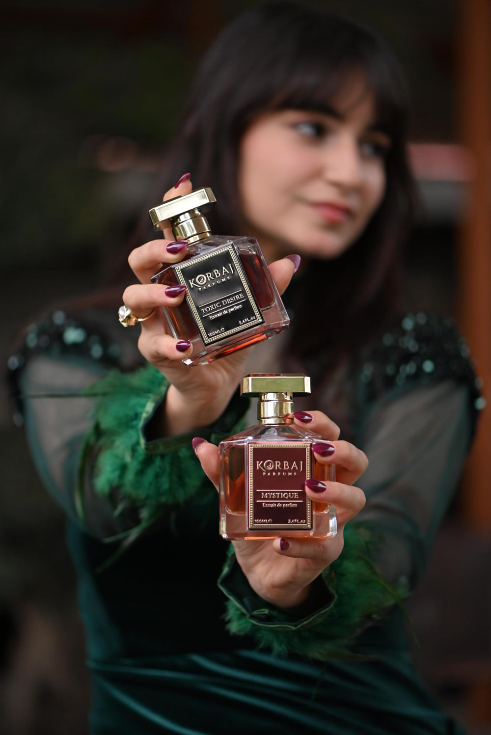KORBAJ PARFUMS Toxic Desire, praline y vainilla, cierre cremoso
