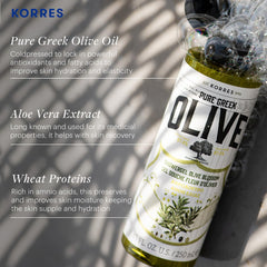 KORRES Mousse douche hydratante pour peau sèche et douce