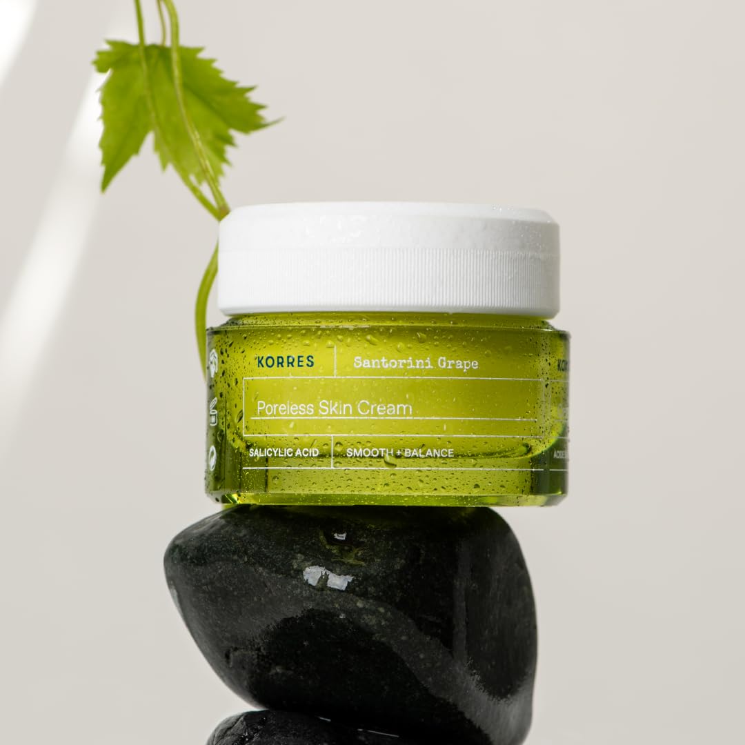 Emballage éco-responsable et recyclable de Korres Santorini Grape.
