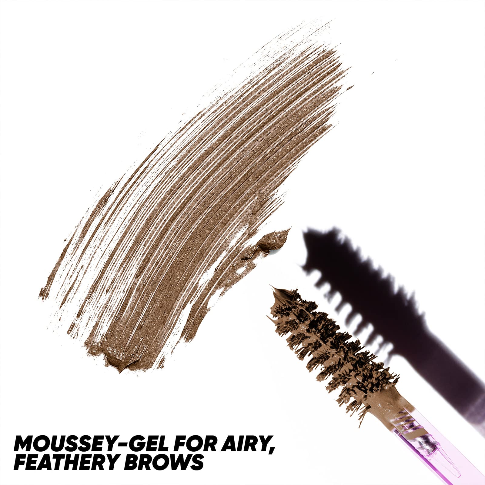 Kosas Air Brow con aplicador triangular eleva y separa cada pelo.