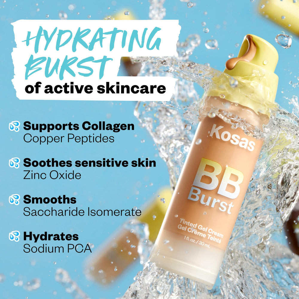 Kosas BB Burst: piel radiante e hidratada tras cada uso.