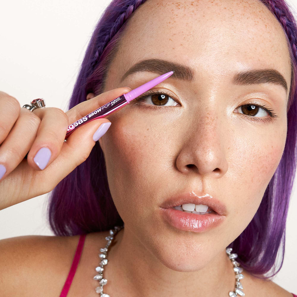 Kosas Brow Pop Nano color range offers four versatile shades.