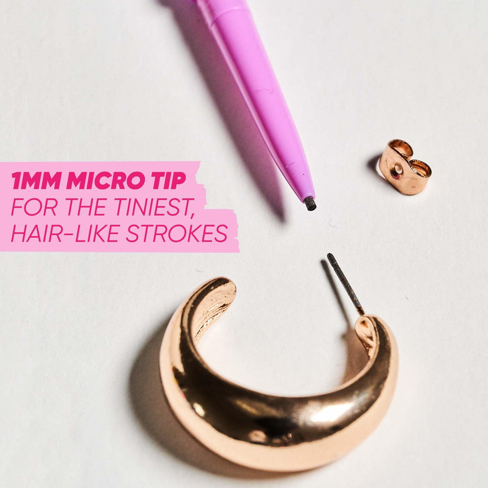 Kosas Brow Pop Nano requires no sharpening for precise, consistent lines.