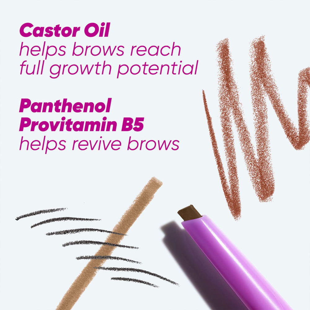 Kosas Brow Pop, pigment riche assure une couleur qui tient toute la journée.