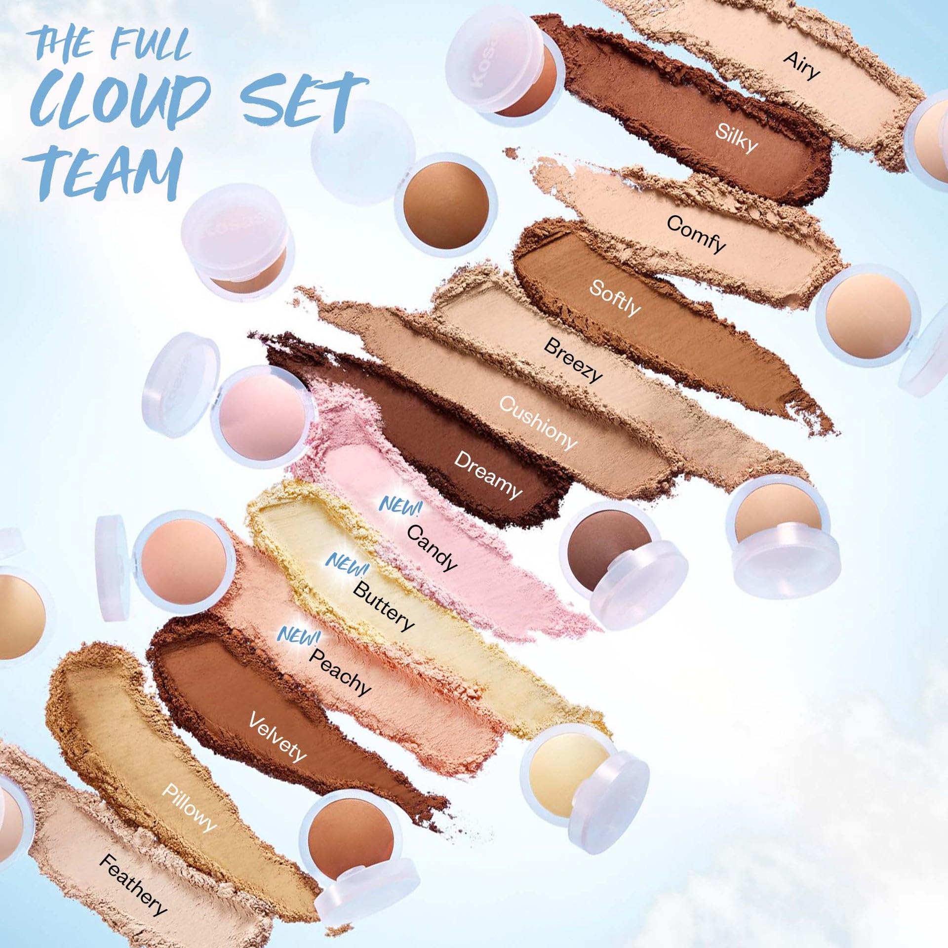 Kosas Cloud Set: envase portátil ideal para retoques fuera de casa.