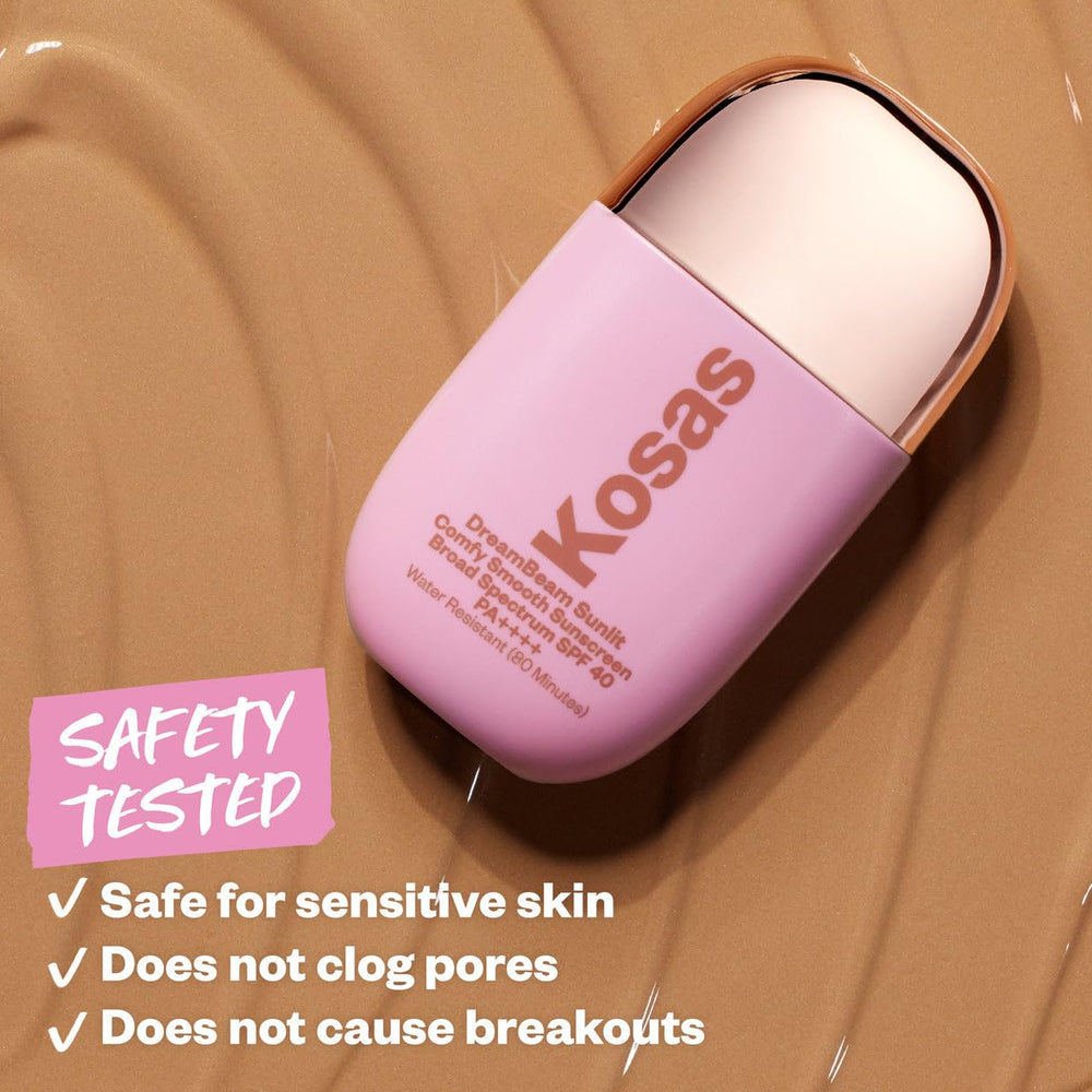 Kosas DreamBeam libre de fragancias, apto para piel sensible y segura