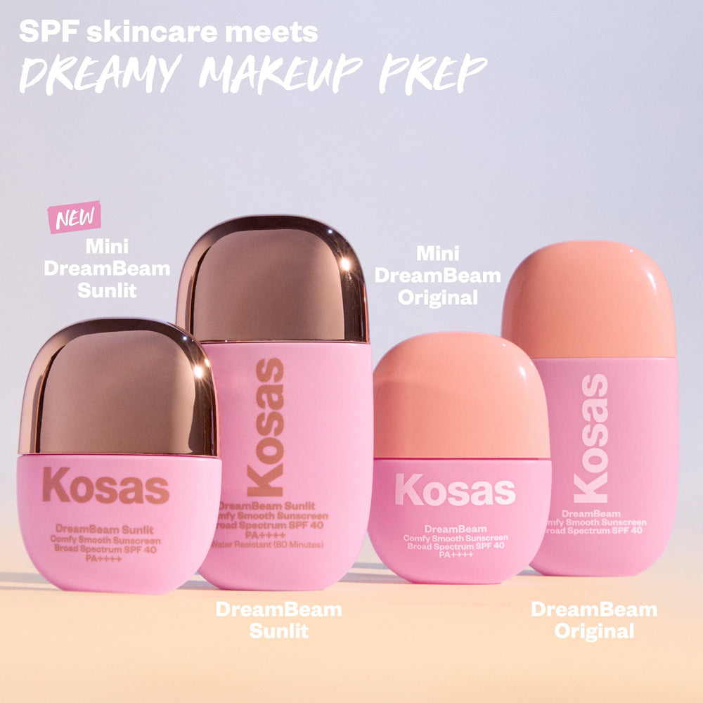 Protección solar mineral SPF 40 resistente al agua en Kosas DreamBeam.