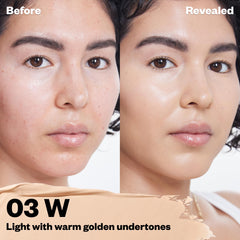 Kosas Mini Revealer Concealer aplicación suave que se funde con la piel.