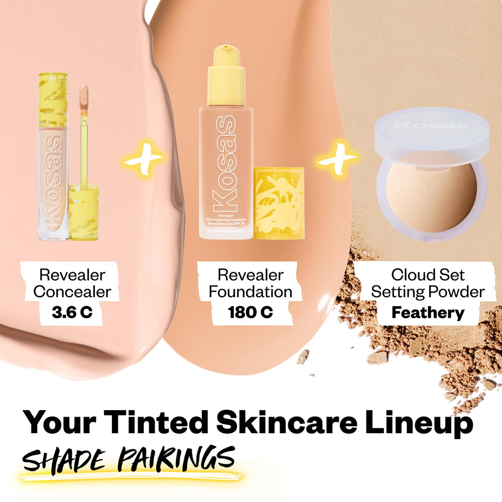 Kosas Revealer Concealer resultado-natural, mezcla suave para un acabado uniforme