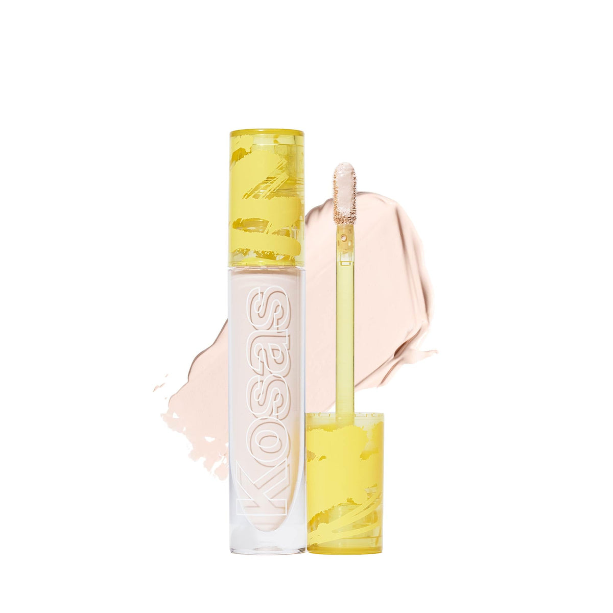 Kosas Revealer Concealer muestra cobertura media para un aspecto natural.