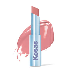 Kosas Wet Stick tube en main, hydratation instantanée et couleur naturelle.