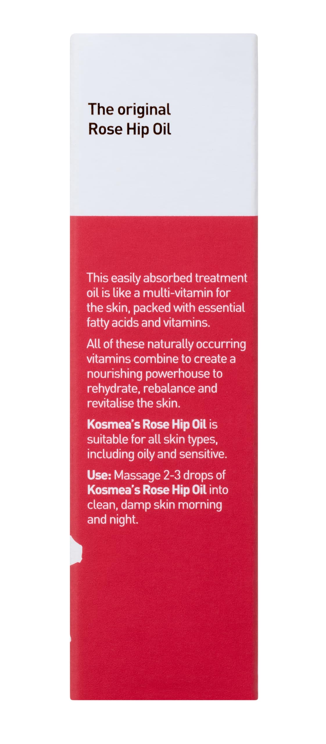 Kosmea Aceite Rosa Mosqueta-aplicación diaria aporta brillo natural.