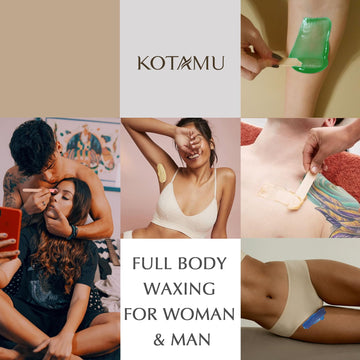 KOTAMU cera suave para piel sensible reduce irritación.