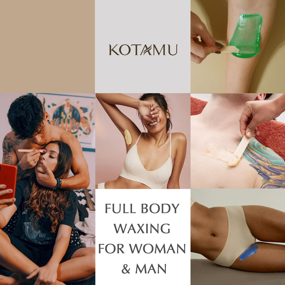 KOTAMU cera suave para piel sensible reduce irritación.