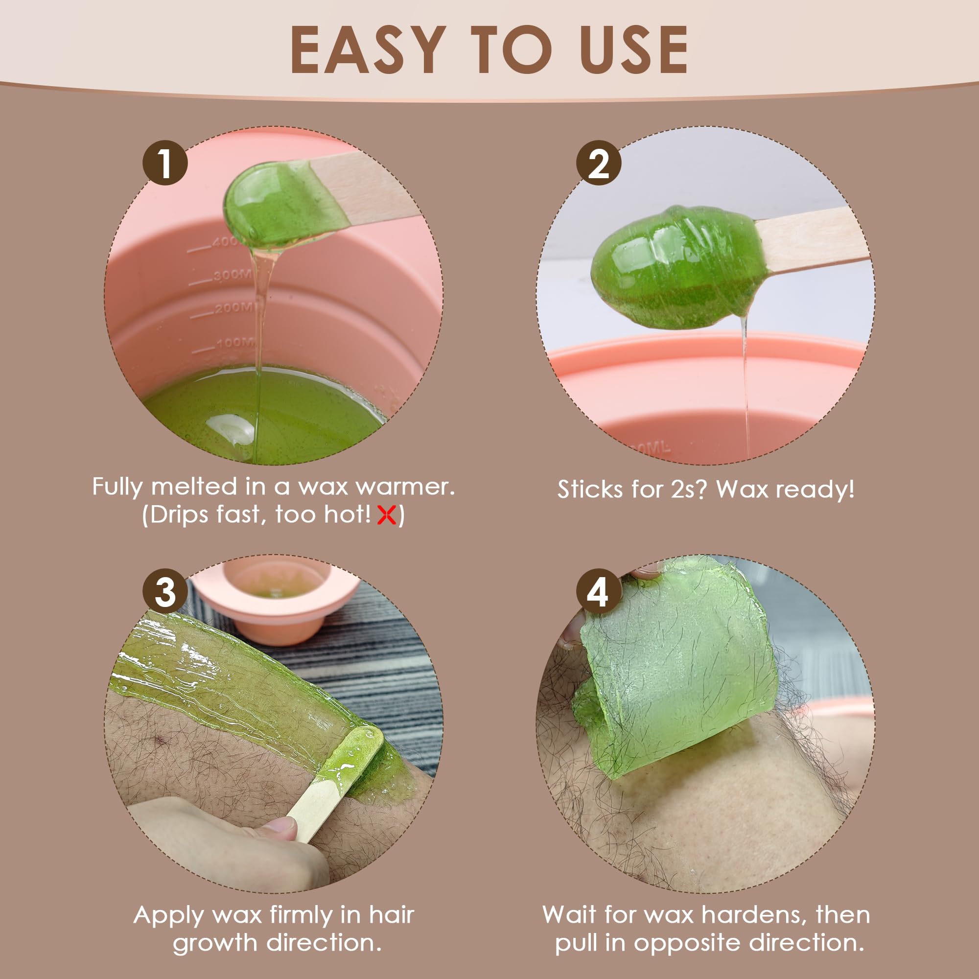 KOTAMU HRIPT-tested wax beads ensure safety