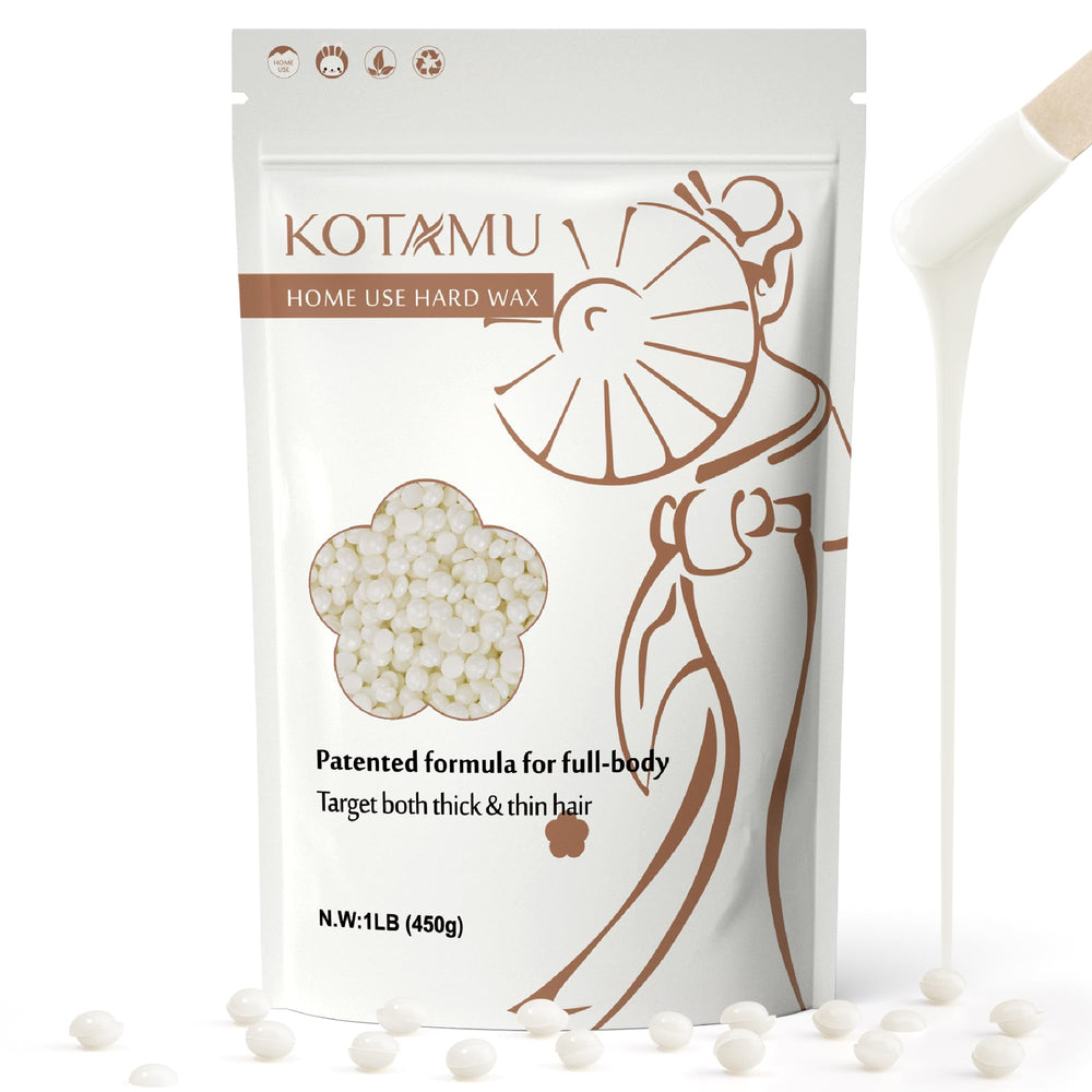 KOTAMU: perlas de cera dura para todo el cuerpo, resultado suave en casa
