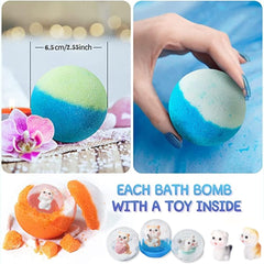 Kottke bombas de baño de colores vivos, experiencia sensorial atractiva para la hora del baño.
