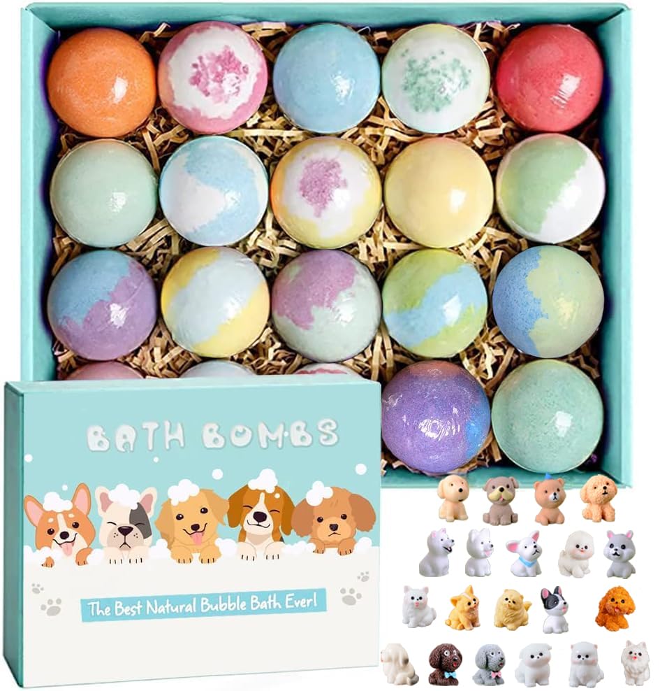 Kottke bombas de baño para niños con sorpresa de cachorrito dentro, ideal para juego.