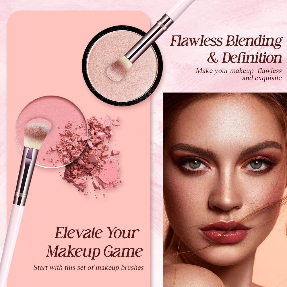 Koulate diseño rosado de brochas, set elegante para regalo.