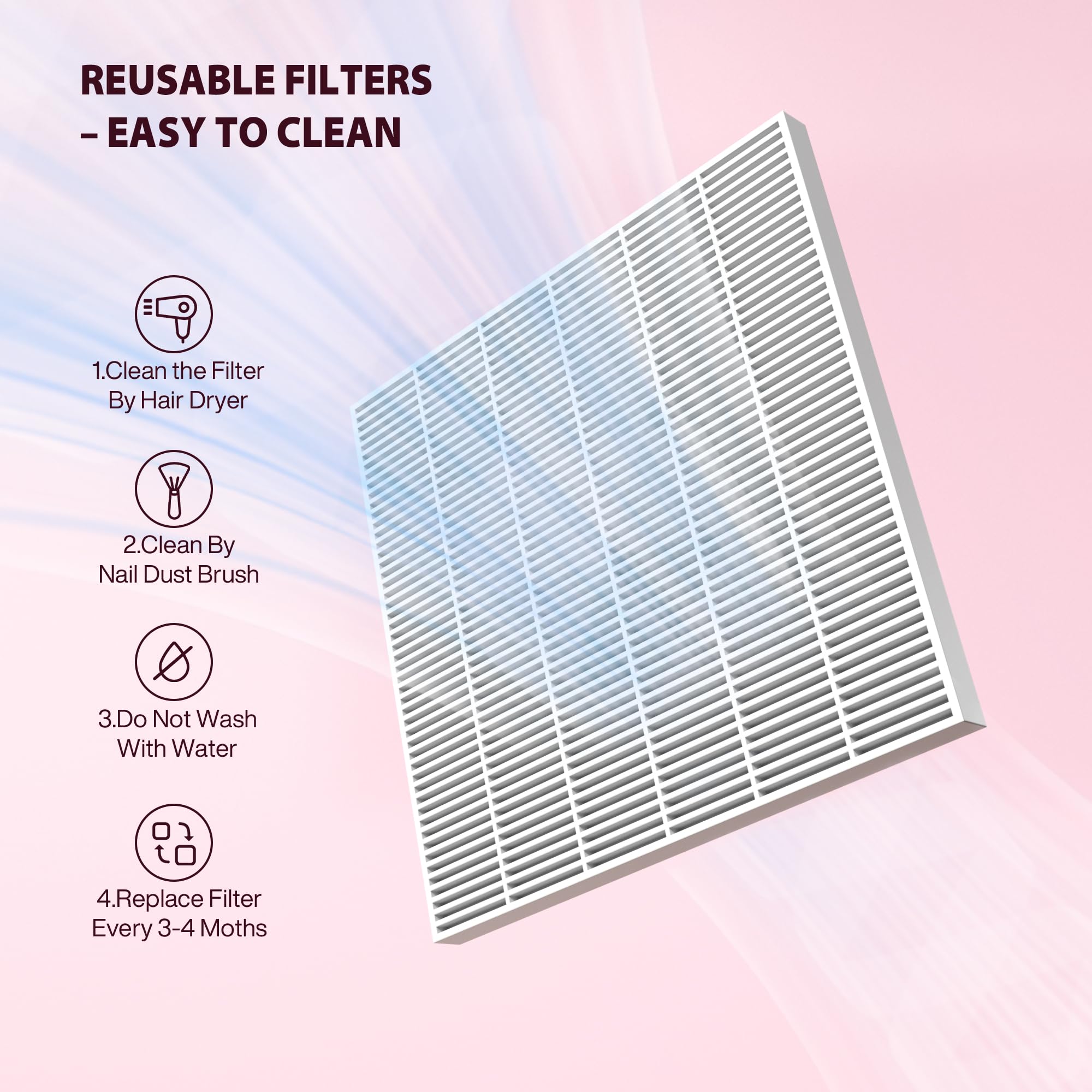 Kouzitop sistema de enfriamiento con buena ventilación para sesiones largas.