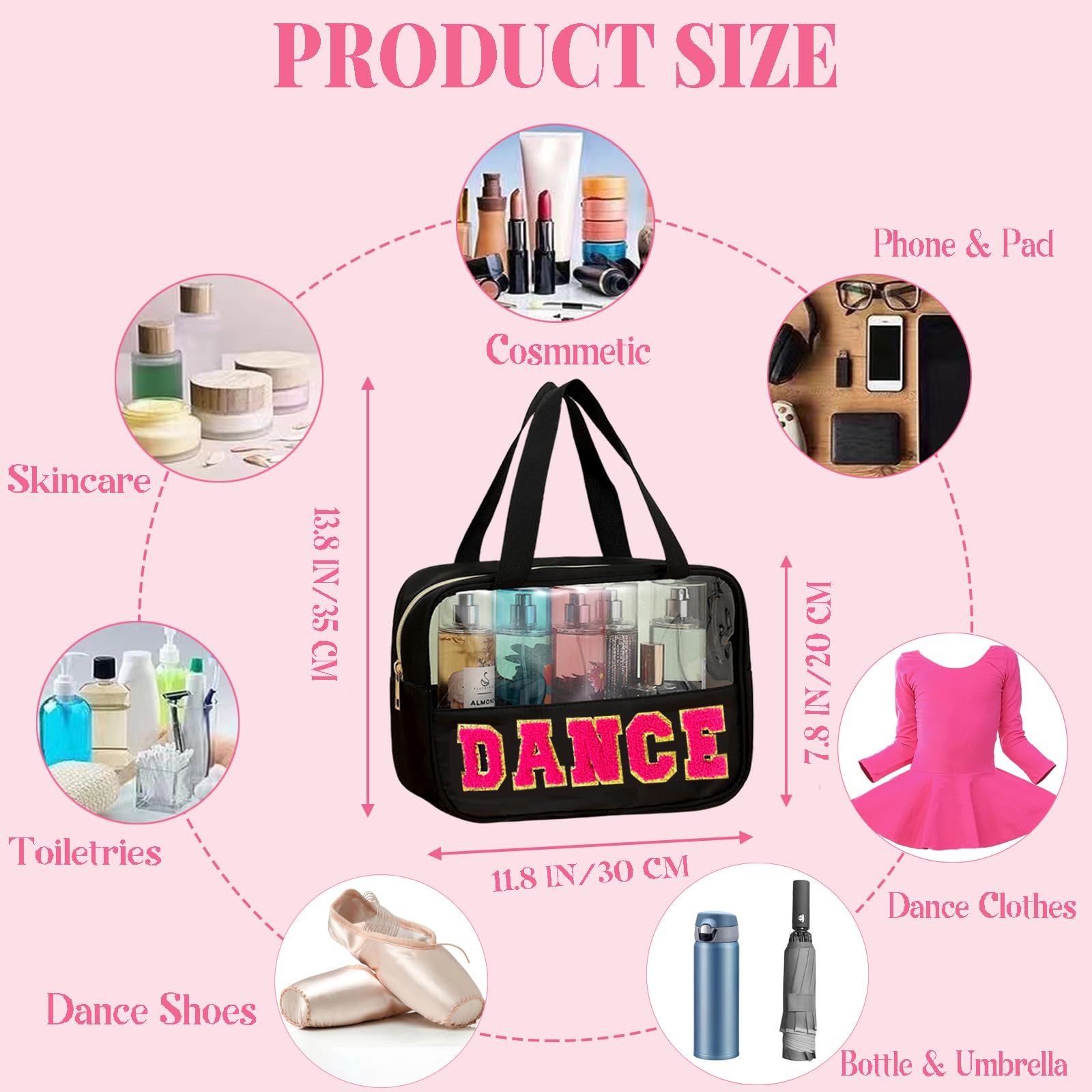 Kovewon: bolsa danza con material sintético impermeable para protección.