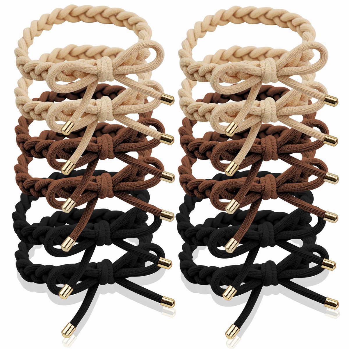KOVOLITU lazos trenzados para pelo, ideal para cola de pelo sin tirar.
