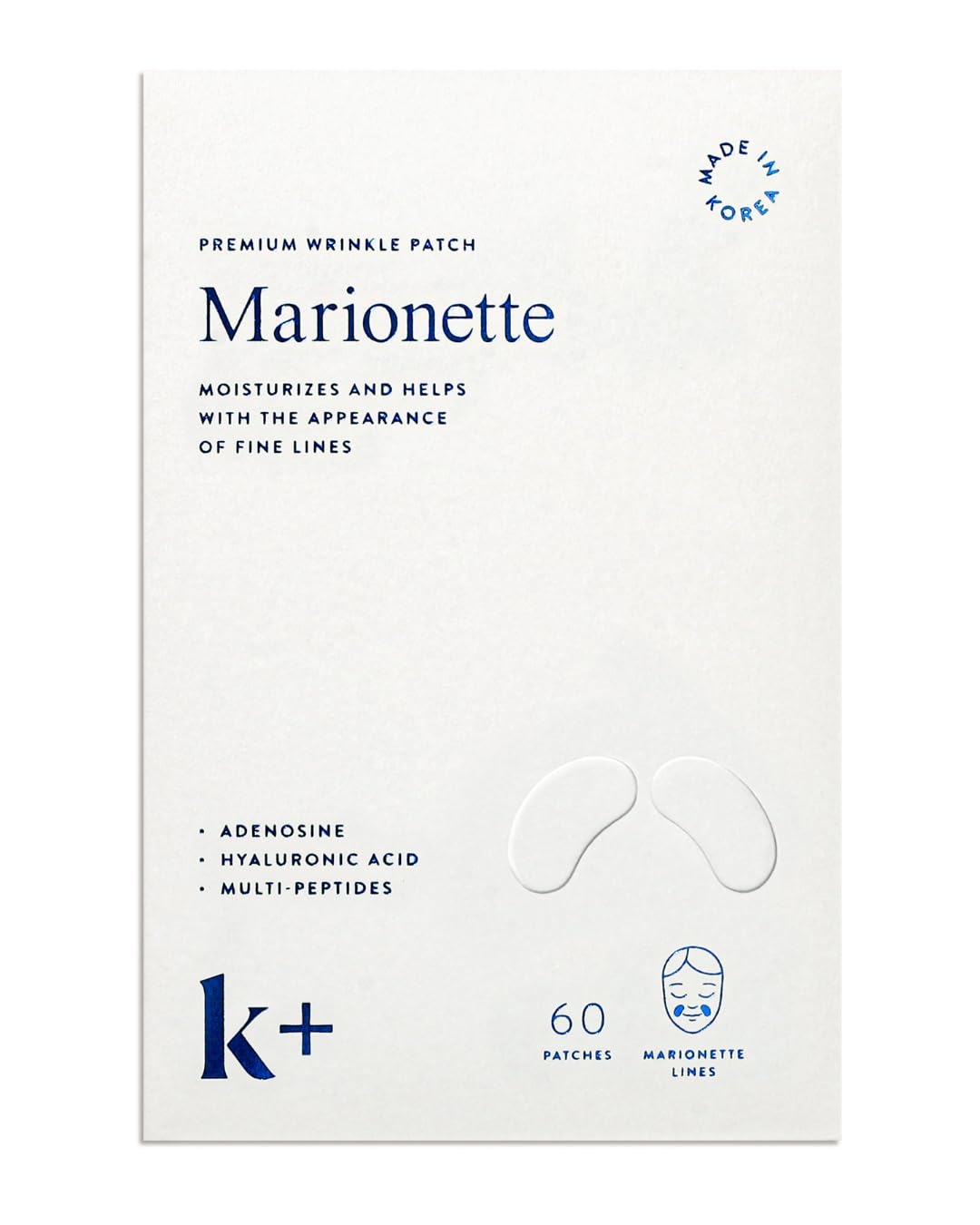 Parche KPLUS para lineas de marioneta durante la noche, suaviza la apariencia.