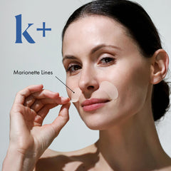 Parche KPLUS para lineas de sonrisa nocturnas, reduce la tension visible.