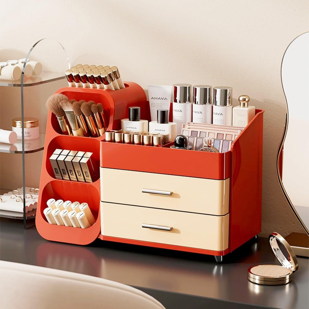 KQJS Organizador de maquillaje con alta capacidad para cosméticos grandes