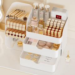 KQJS Organizador de maquillaje con divisiones para brochas.