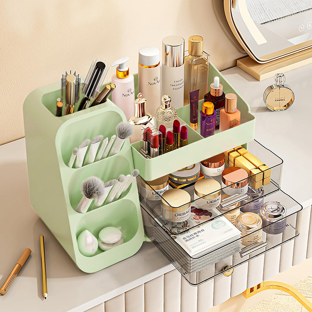 KQJS organizador para baño o escritorio, se adapta a cualquier superficie.