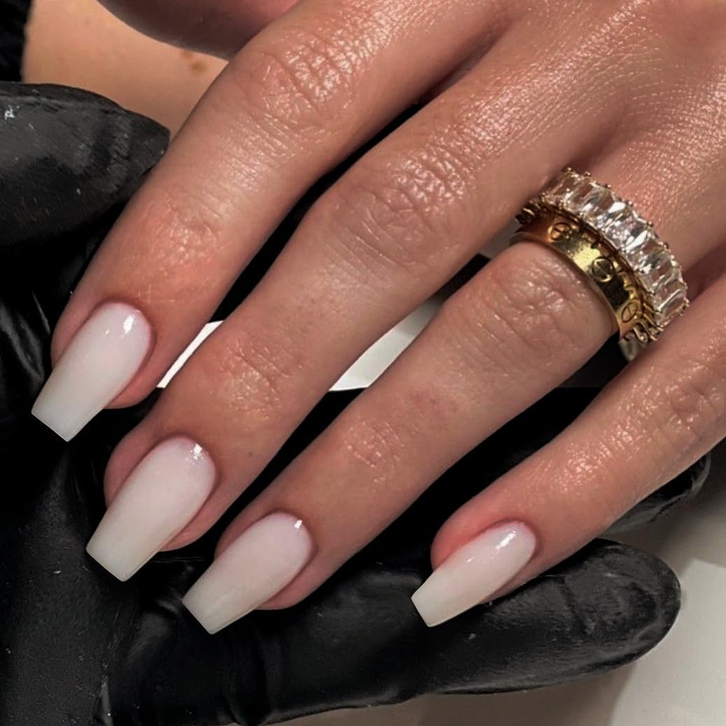 Detalles de gel de alta cobertura en uñas postizas KQueenest