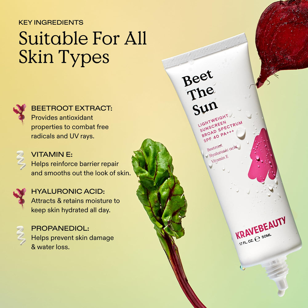 Etiqueta vegana y sin crueldad de KraveBeauty Beet The Sun.