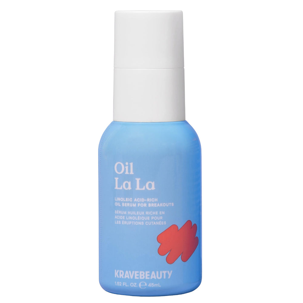 KraveBeauty – Huile La La Sérum, bouteille pour une application précise et équilibre du sébum