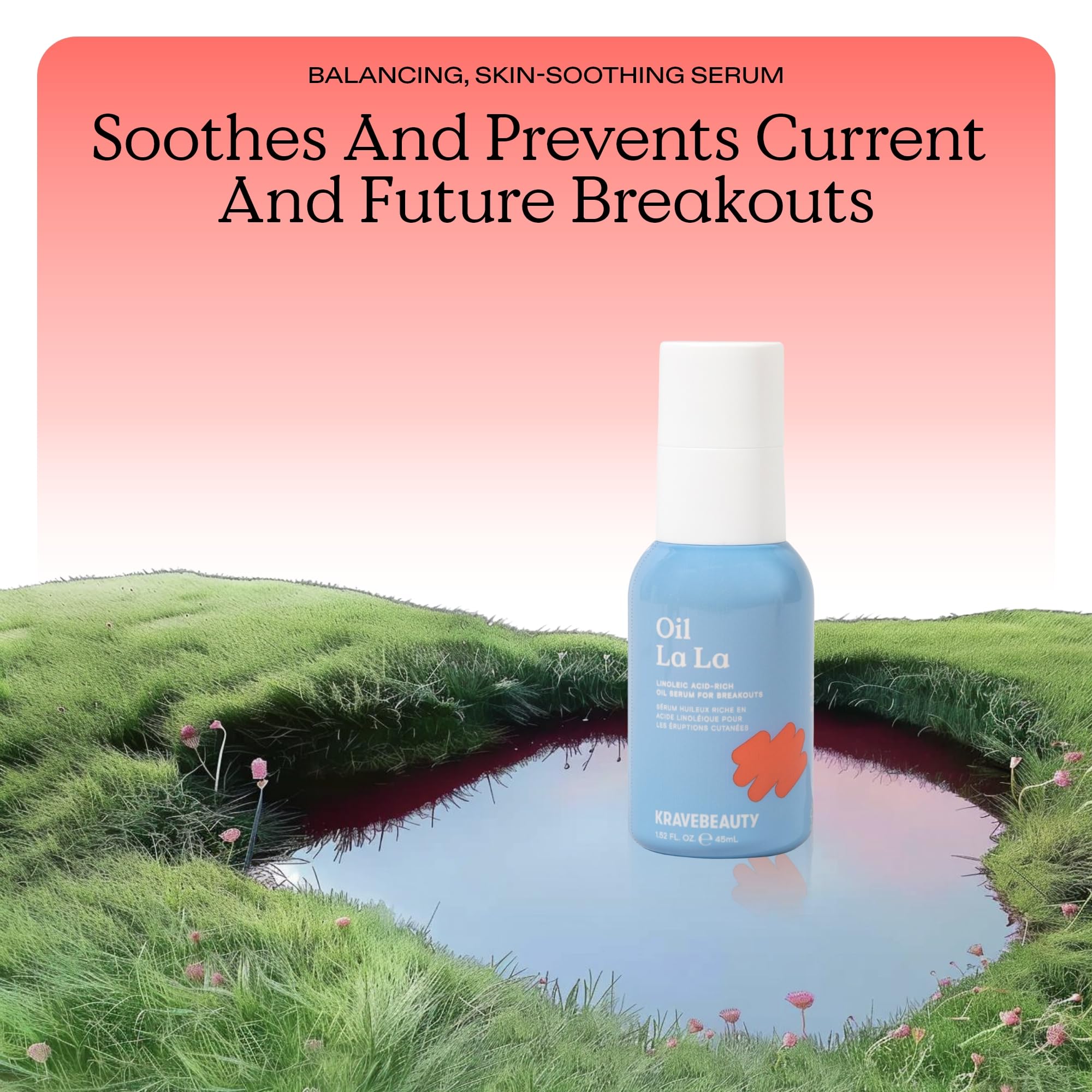 KraveBeauty – Huile La La Sérum, texture soyeuse qui pénètre rapidement