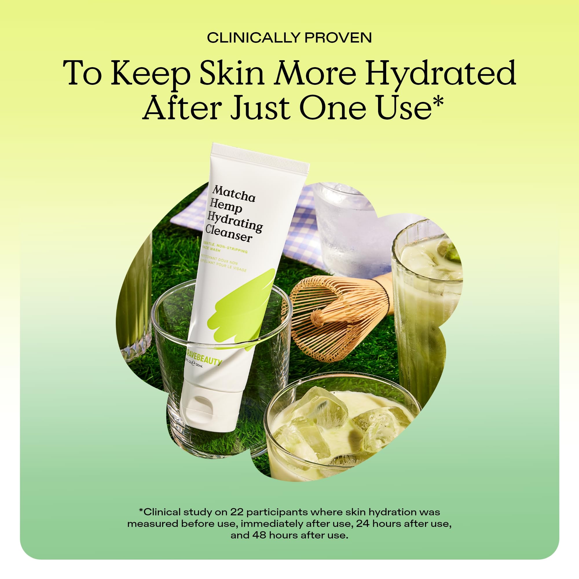 KraveBeauty Matcha Hemp Hydrating Cleanser Duo: uso mañana y noche para rutina sencilla.