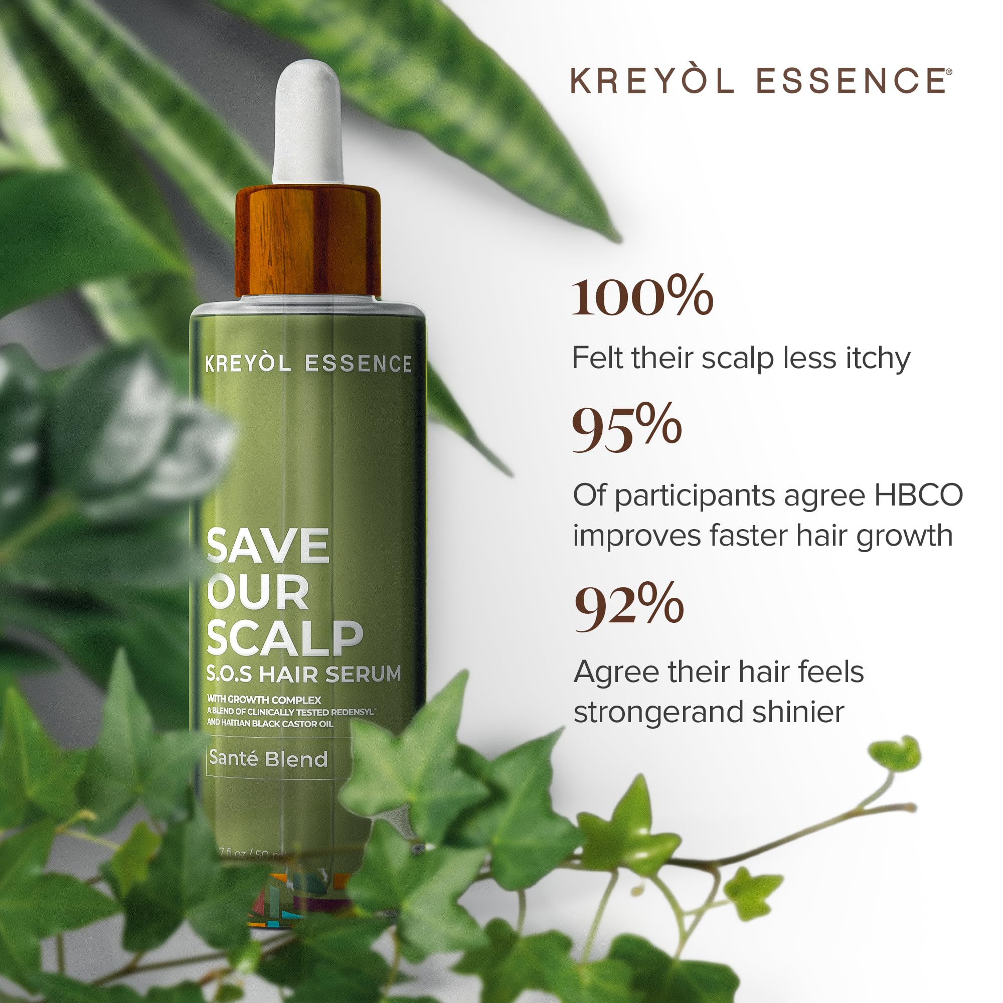 Kreol Essence S.O.S Serum, logo de la marca en el envase.