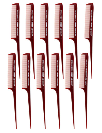 Krest Goldilocks G5, peine de cola de rata 8-1/2 pulgadas, resistente al calor para seccionar y peinar.