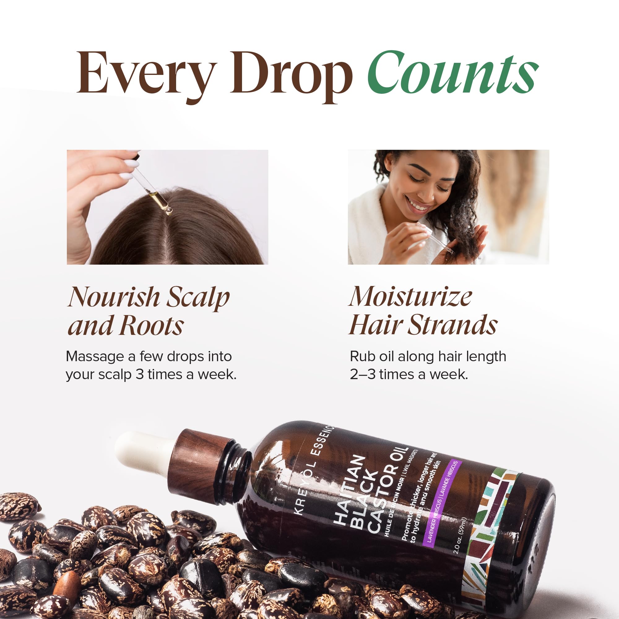 KREYÒL ESSENCE: cejas y pestañas más densas con aceite.
