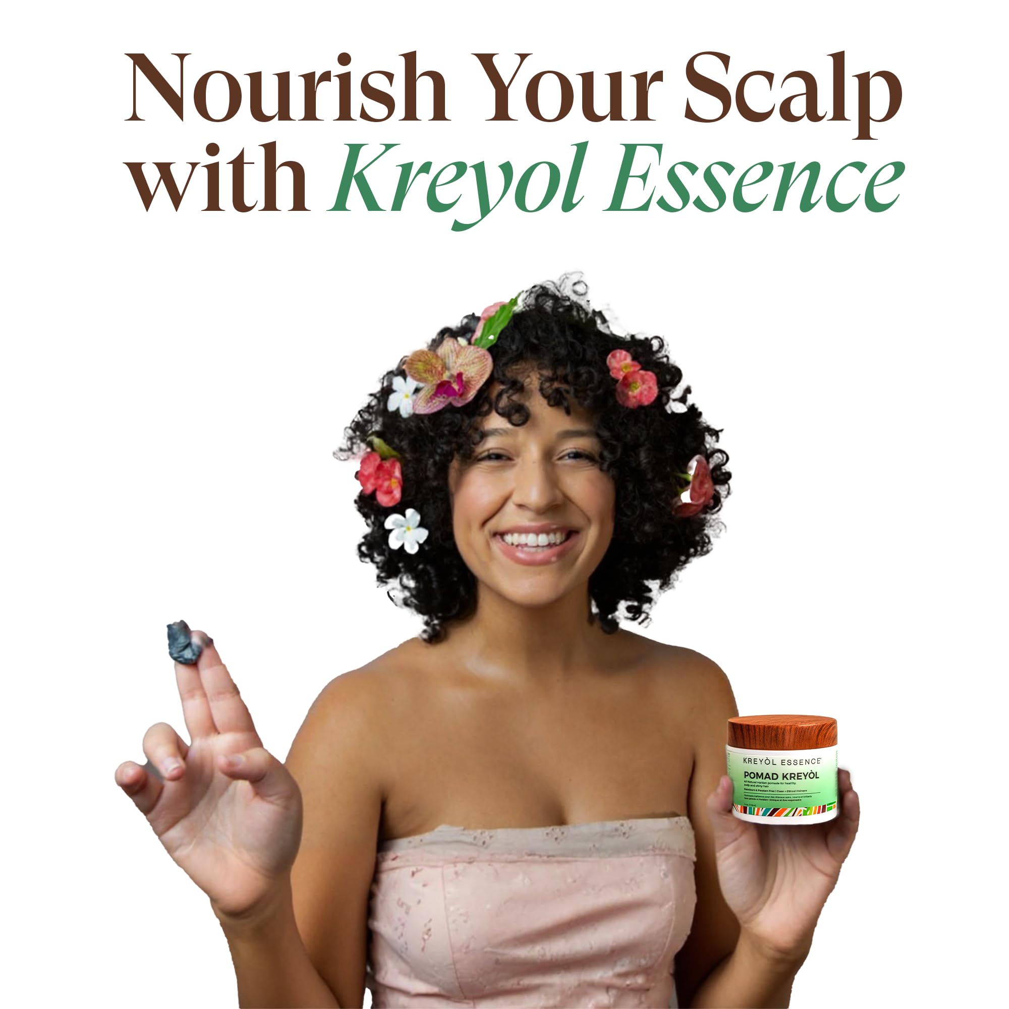 Kreyol Essence uso-pre-trenzas, facilita peinado previo y reduce frizz.