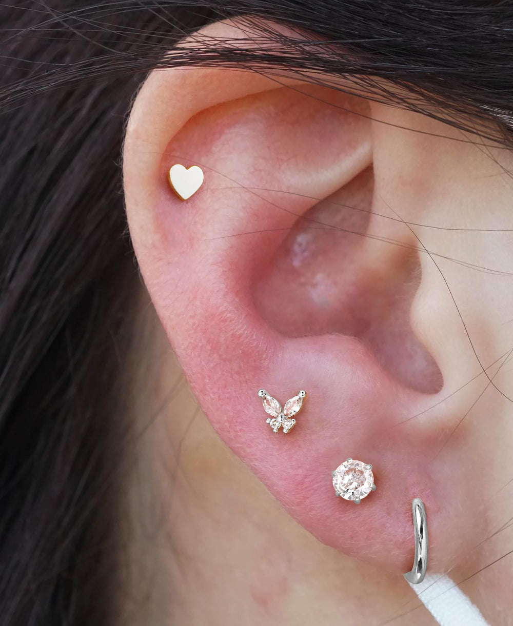 Krfy aros de oro con acabado baño, opción elegante y duradera