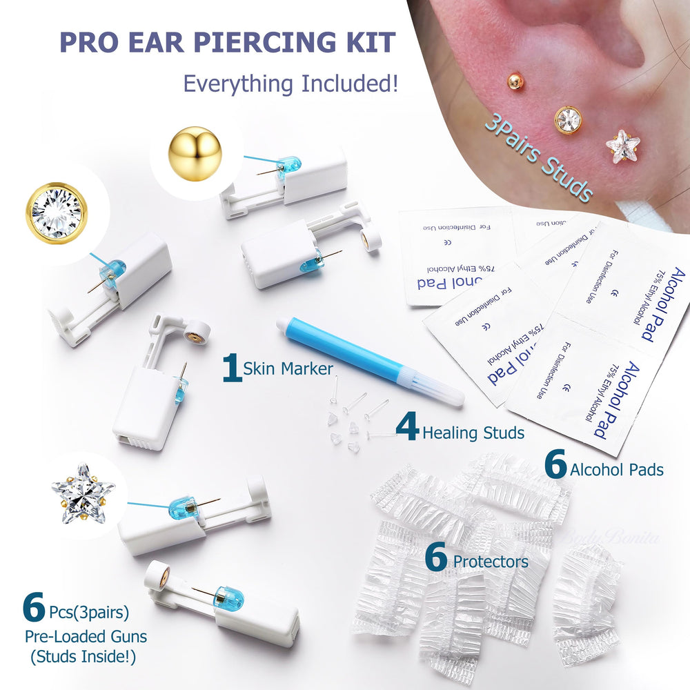 Krfy kit de perforación con desinfección para un procedimiento higiénico.